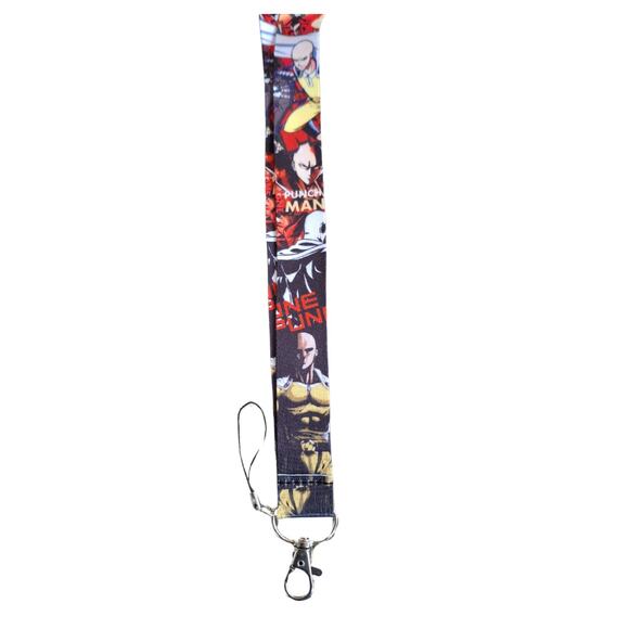 Anime TV Series One Punch Man Neck Lanyard Fabric Yellow One Size Unisex A - Picture 3 of 6